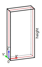 Wall local coordinate system